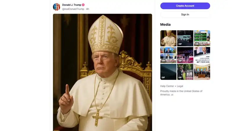 Trump’ın Papalık İle İlgili Çarpıcı Açıklaması ve Fotoğraf Paylaşımı