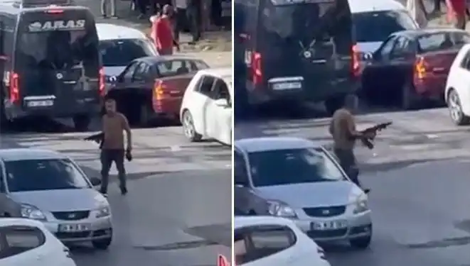 Başakşehir'de Pompalı Tüfekle Sokakları Kapatan Adam, Anlar Korku Dolu!