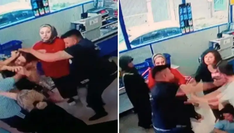 Marketin Ortasında Kadına Yapılan Şiddet Olayı Gözleri Yaşarttı!