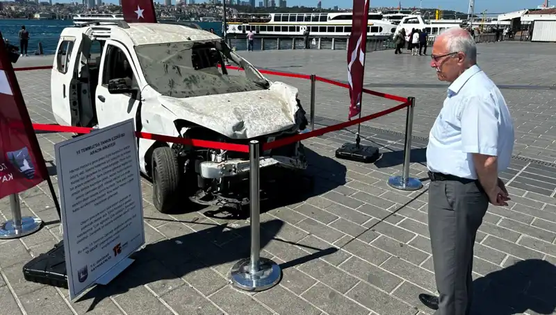 15 Temmuz'da Tankın Ezdiği Otomobiller Gözler Önüne Seriliyor!