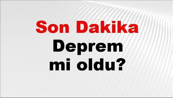 Antalya'da Deprem Panik Yarattı: Son Dakika Gelişmeleri